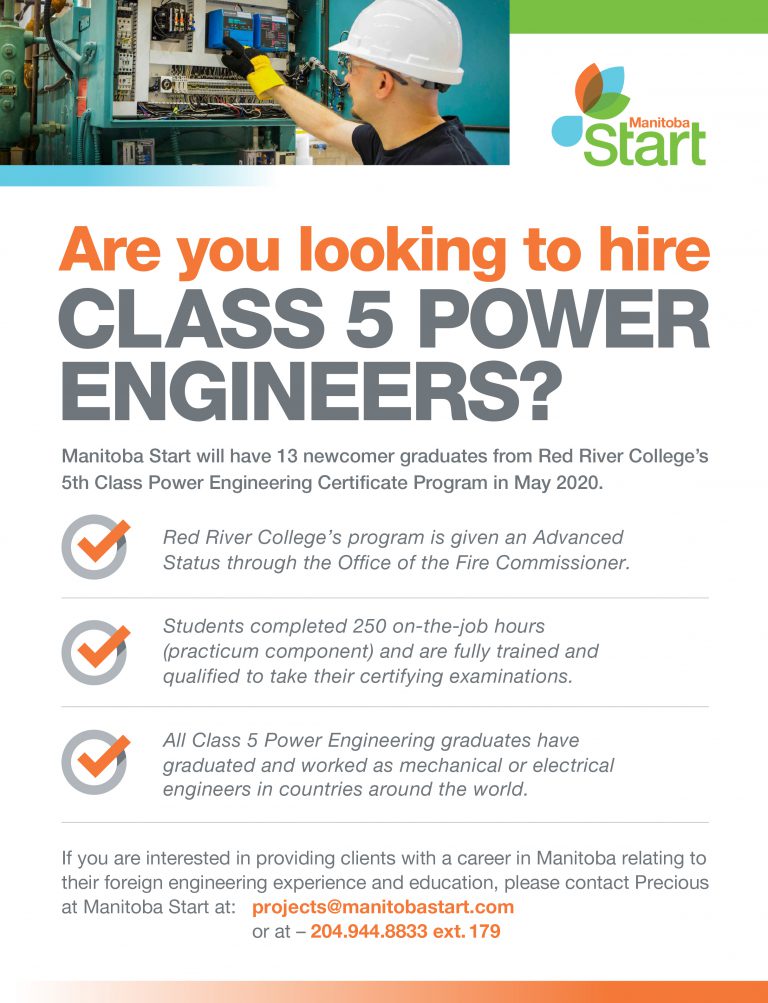 Manitoba Start Class 5 Power Engineers Manitoba Start Manitoba Start